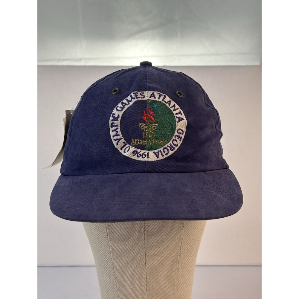 Vintage 1996 Atlanta Olympics Hat Purple Cotton Strapback The Game NOS NWT